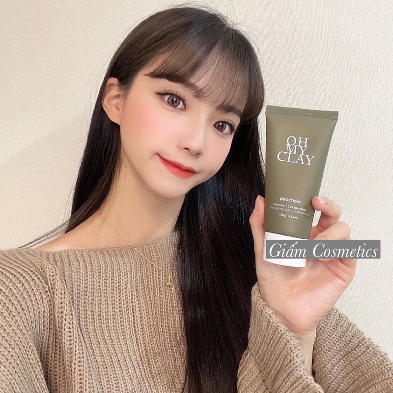 MẶT NẠ ĐẤT SÉT PEACHOLIC TỪ RAU MÁ VÀ DIẾP CÁ 100g