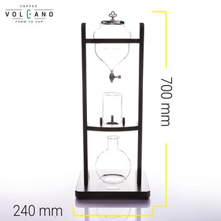 Volcano Bộ dụng cụ pha cà phê cold drip hình vuông