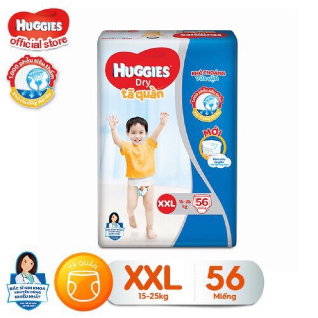 Tã Quần Huggies sz M74/ L68/ XL62/ XXL56