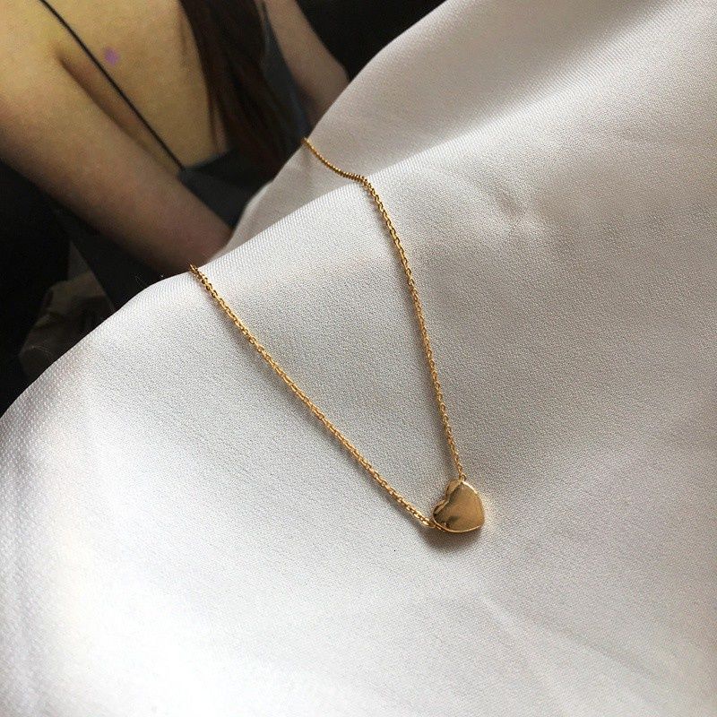 Sweet and Beautiful Lady S925 Silver Heart Necklace