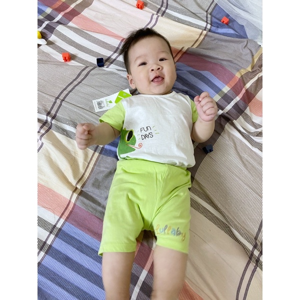 [AFF55MA20k giảm 25k đơn 99k][FAFRINW04 giảm tối đa 30k]Bộ cộc tay cài vai bé trai Lullaby (Sz 6m-4y)