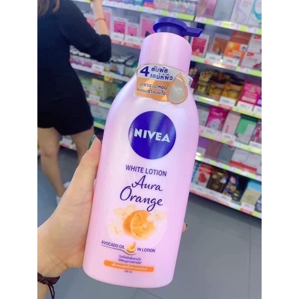 01 Chai Dưỡng Thể NIVEA EXTRA WHITE Chai To 525ml Có Vòi Thái Lan