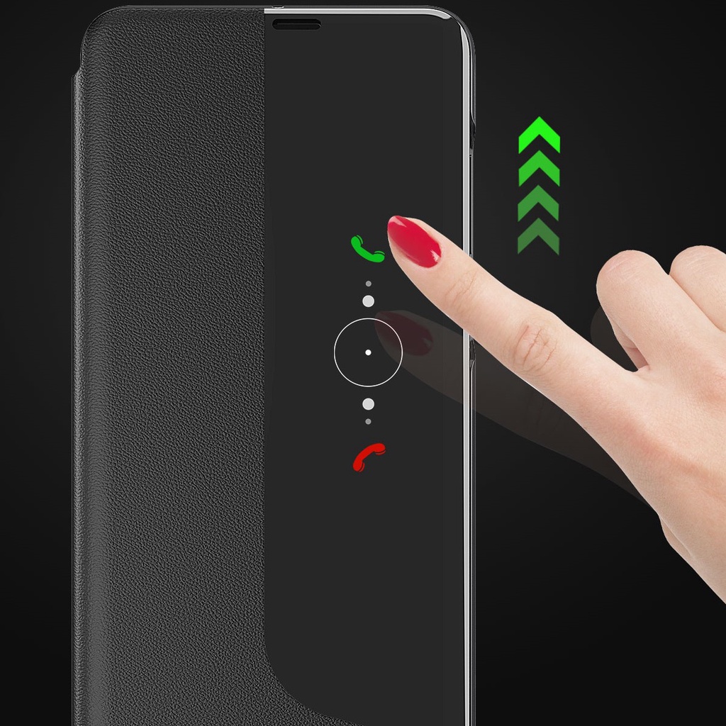 Ốp da điện thoại nắp lật thông minh cho Huawei P40 Pro P30 Pro P20 Pro Mate 20 Pro