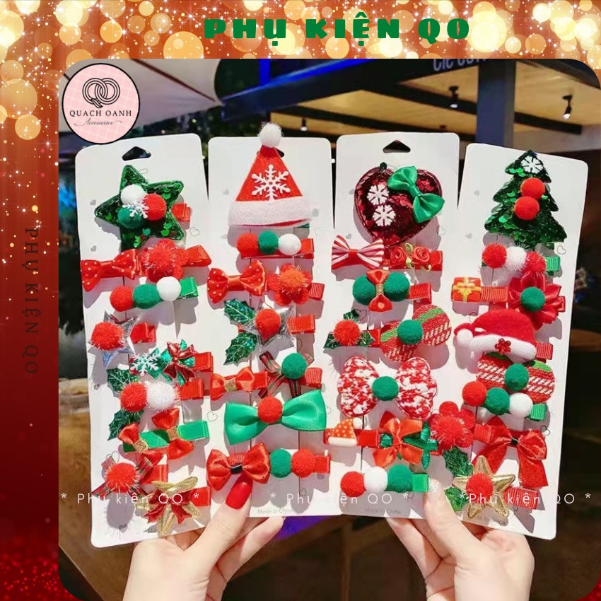 Set 10 kẹp mái Noel dễ thương cho bạn gái - KEP13