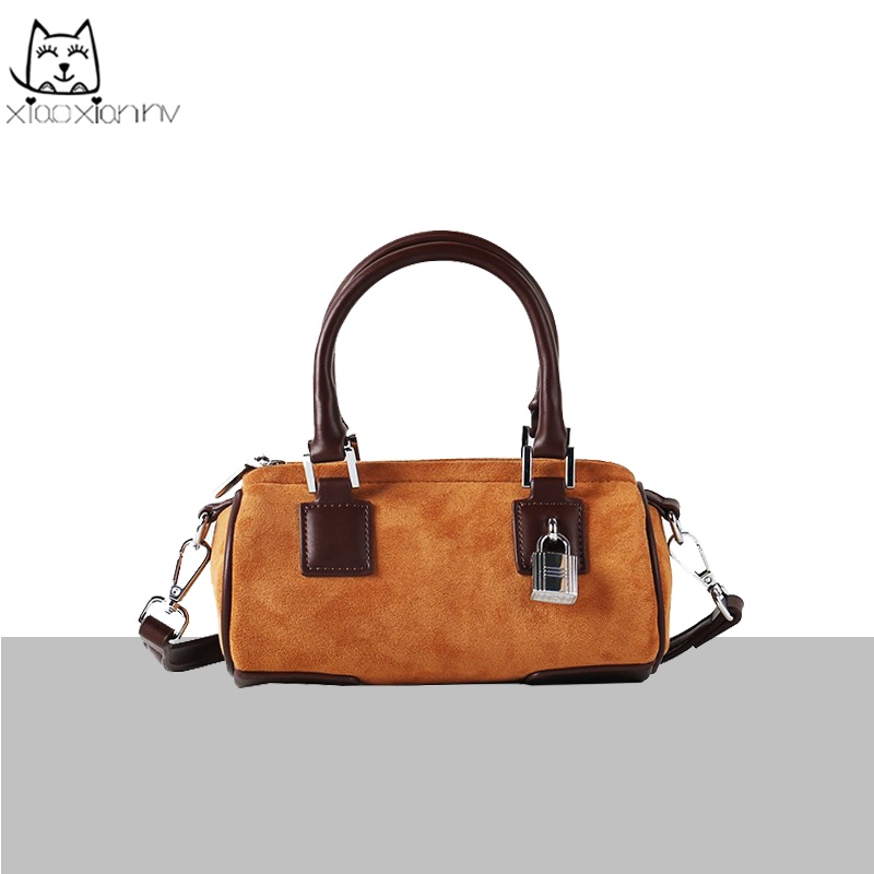 Túi Xách Đeo Vai Mini Vải Nhung Thiết Kế Dễ Thương Cho Nữ