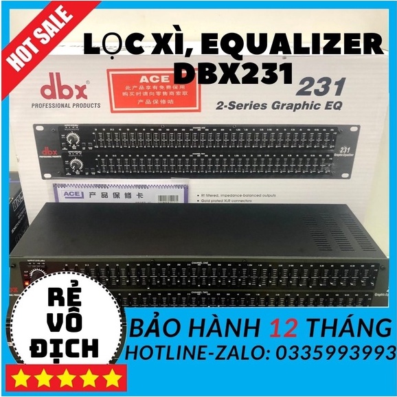 Lọc xì DBX 231. equalizer dbx 231, (tặng 2 dây canon kết nối)