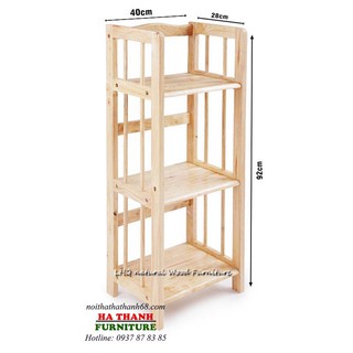 Kệ sách gỗ 3 tầng rộng 40cm