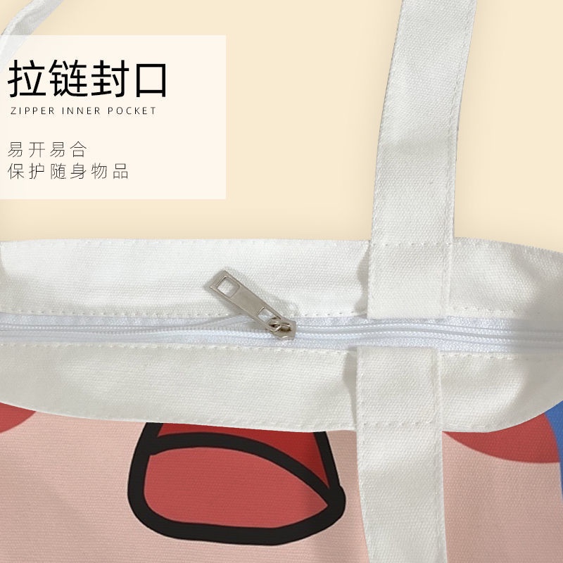 Túi xách canvas thiết kế đơn giản cá tính cho học sinh