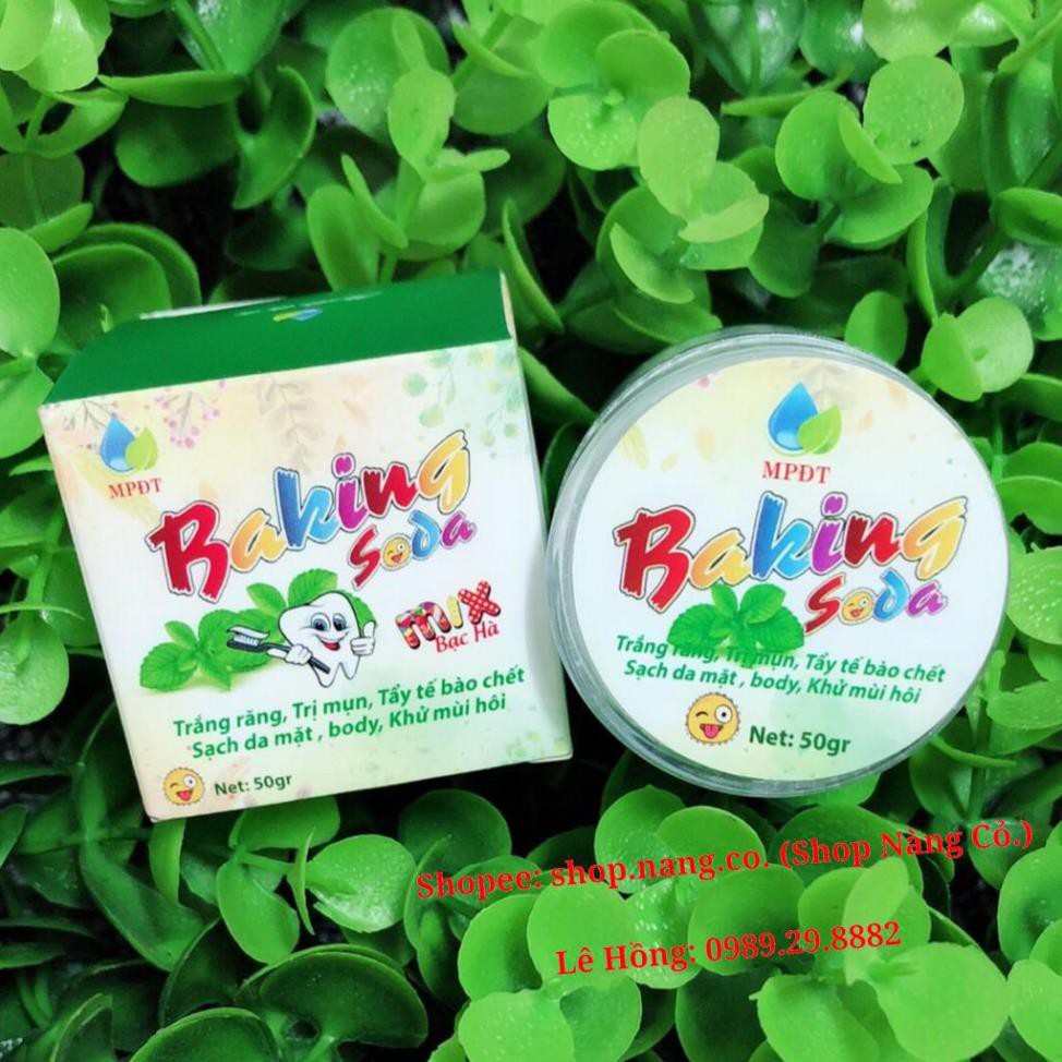 [100% Chính Hãng] Baking soda mix Bạc Hà - Làm Trắng răng, Thơm miệng, Khử mụn, Mịn da, Khử mùi, Tẩy da chết hiệu quả | BigBuy360 - bigbuy360.vn