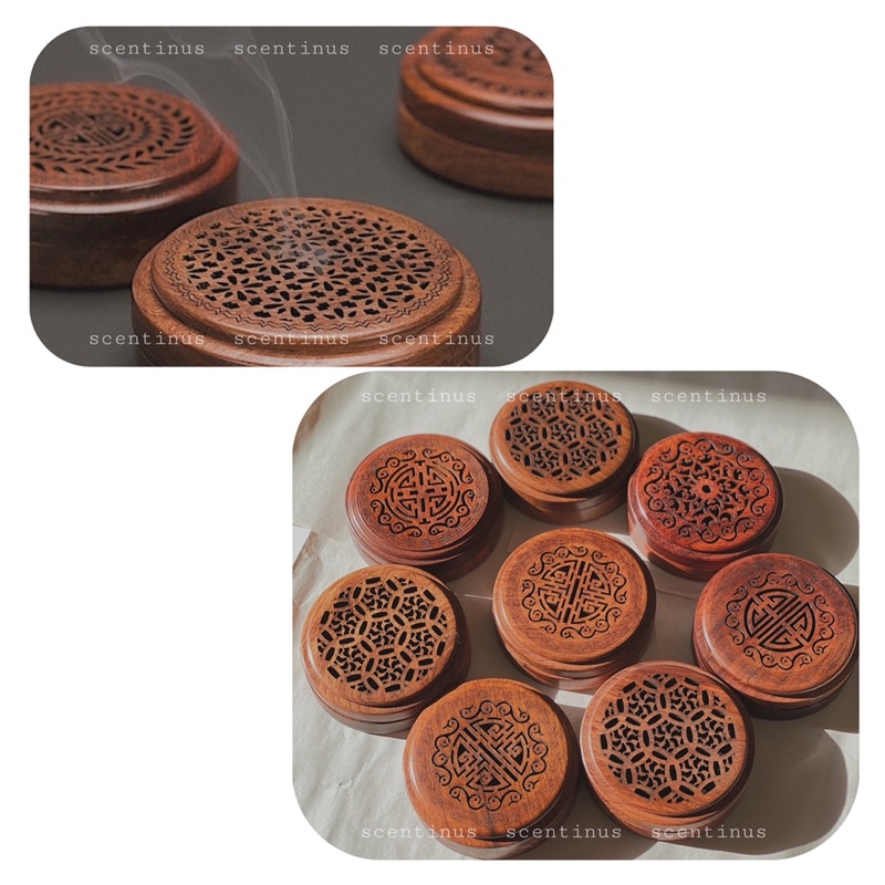 Hộp xông trầm khoanh