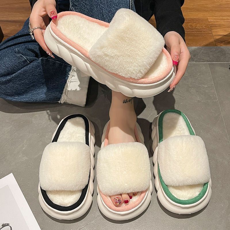 Dép Cotton Đi Trong Nhà Đế Dày Chống Trượt Thời Trang Cho Nữ