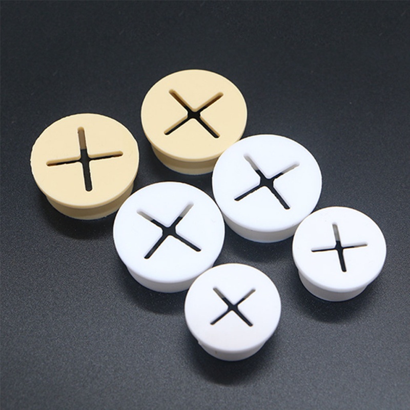 Set 10 Vòng Đệm Cao Su Linh Hoạt Bọc Lỗ Hổng Bàn / Đồ Nội Thất Chống Bụi