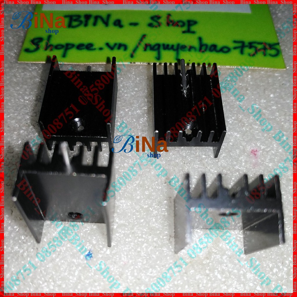 Nhôm tản nhiệt 11x15x21mm To-220 Mosfet Transitor