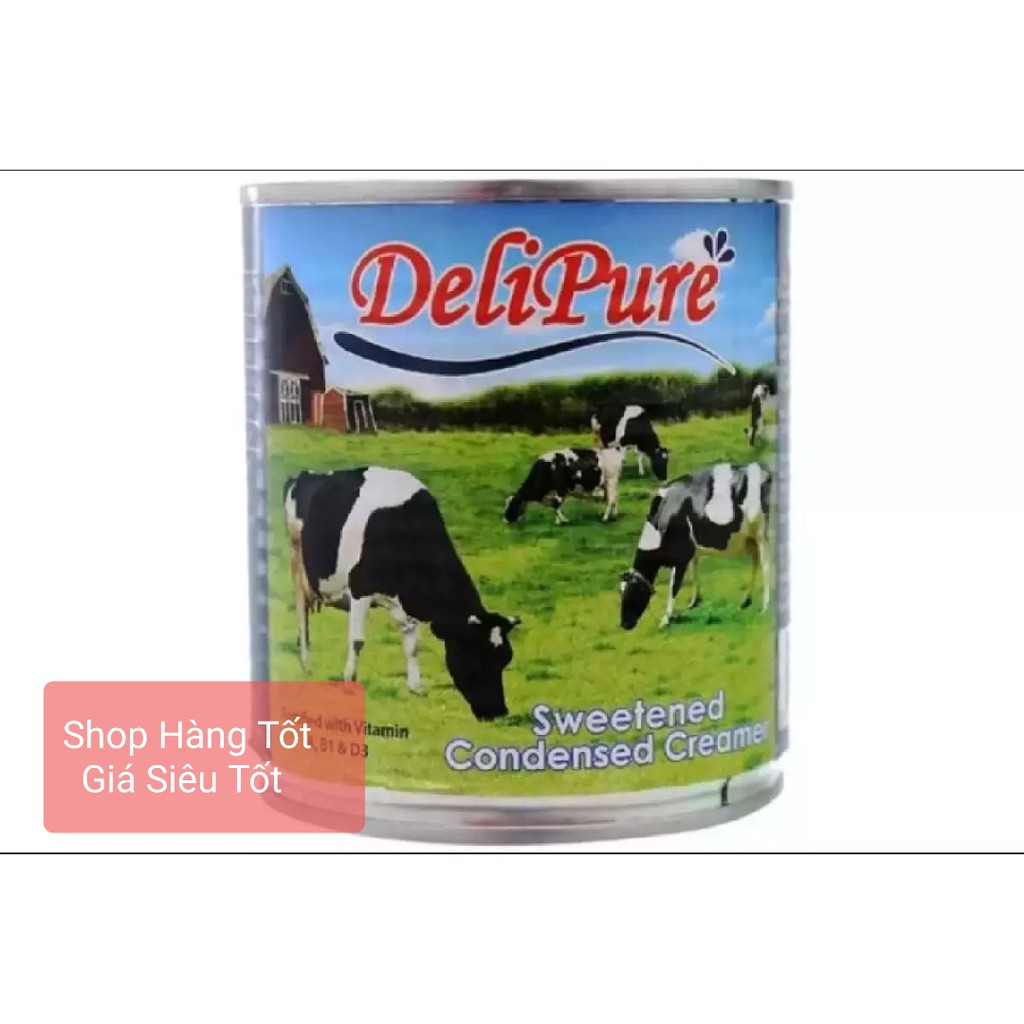 [combo 10 lon) sữa đặc có đường Delipure 380g/lon ( nhập khẩu tứ Malaysia)