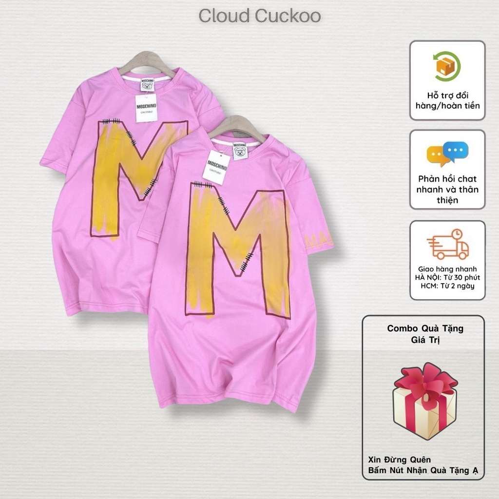 Áo Thun Chữ M Chất Cotton Mát - Mã Số: 13061