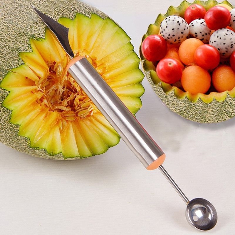 Kem / Trái Cây 2 Đầu Bằng Thép Không Gỉ