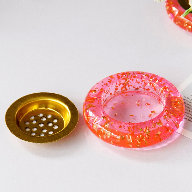 Va Đế Đốt Trầm Hương Hình Tròn Bằng Nhựa Resin Kiểu Châu Âu