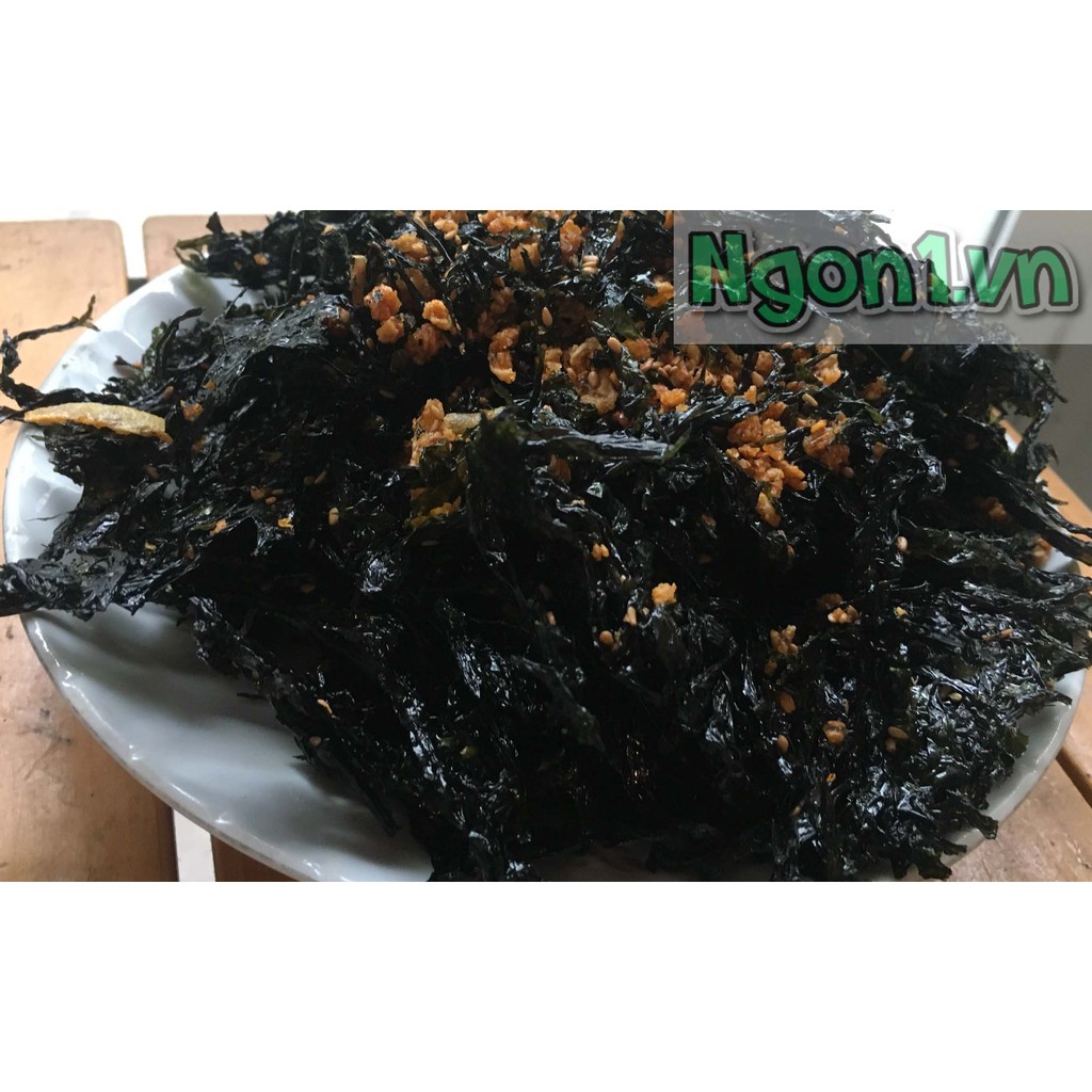 Rong mứt (rong biển khô) đặc sản Nha Trang sử dụng rang cháy tỏi cùng dầu mè hoặc nấu canh rất ngon (gói 250gr)