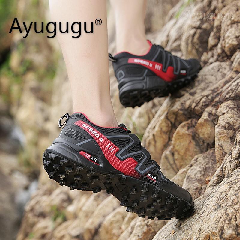 Giày thể thao chống mài mòn Giày đi bộ đường dài Giày chống trượt Trekking Tốc độ Off-Road 3 Giày chạy bộ cho nam Kích thước lớn 39-47 48