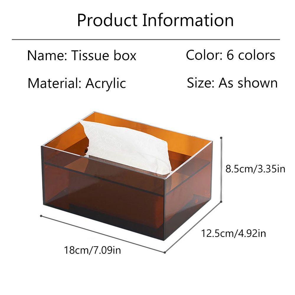 Hộp Đựng Khăn Giấy Bằng Acrylic Trong Suốt Sáng Tạo
