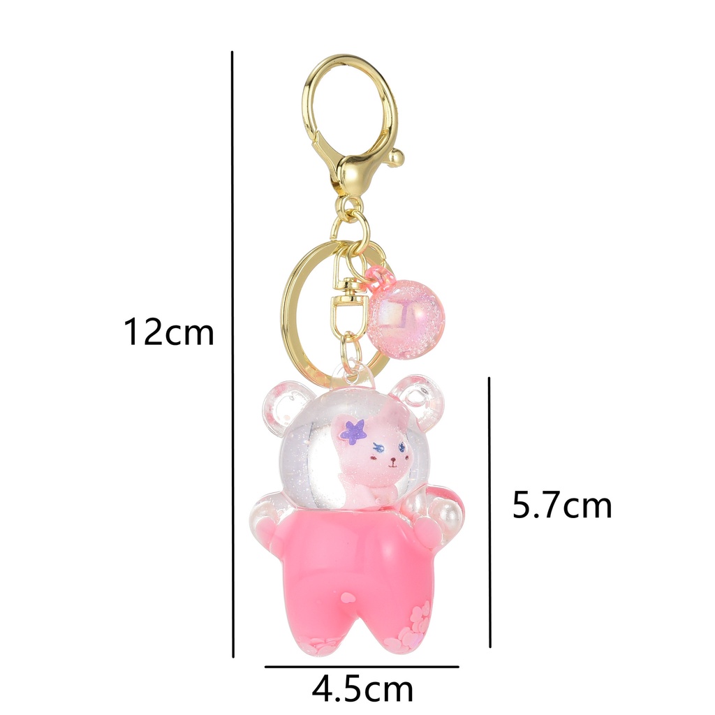 Móc Khóa Hình Chai Nước Hoa Bằng Acrylic Tinh Tế