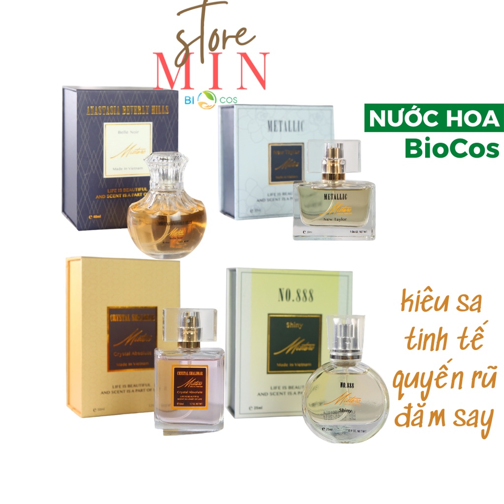 Nước Hoa Mistero Biocos-Hương Thơm Nhẹ Nhàng,Đằm Thắm ,Quý Phái,Quyến Rũ 25ml-30ml-40ml-50ml