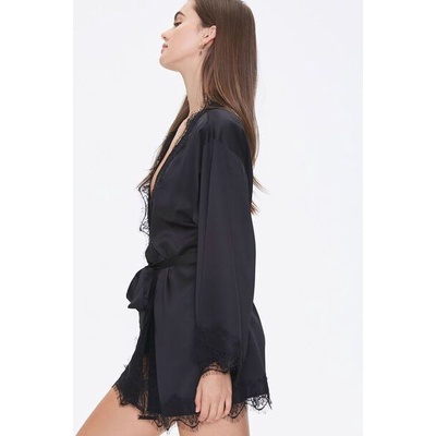 Áo khoác ngủ phối ren thắt nơ eo F21 | BigBuy360 - bigbuy360.vn