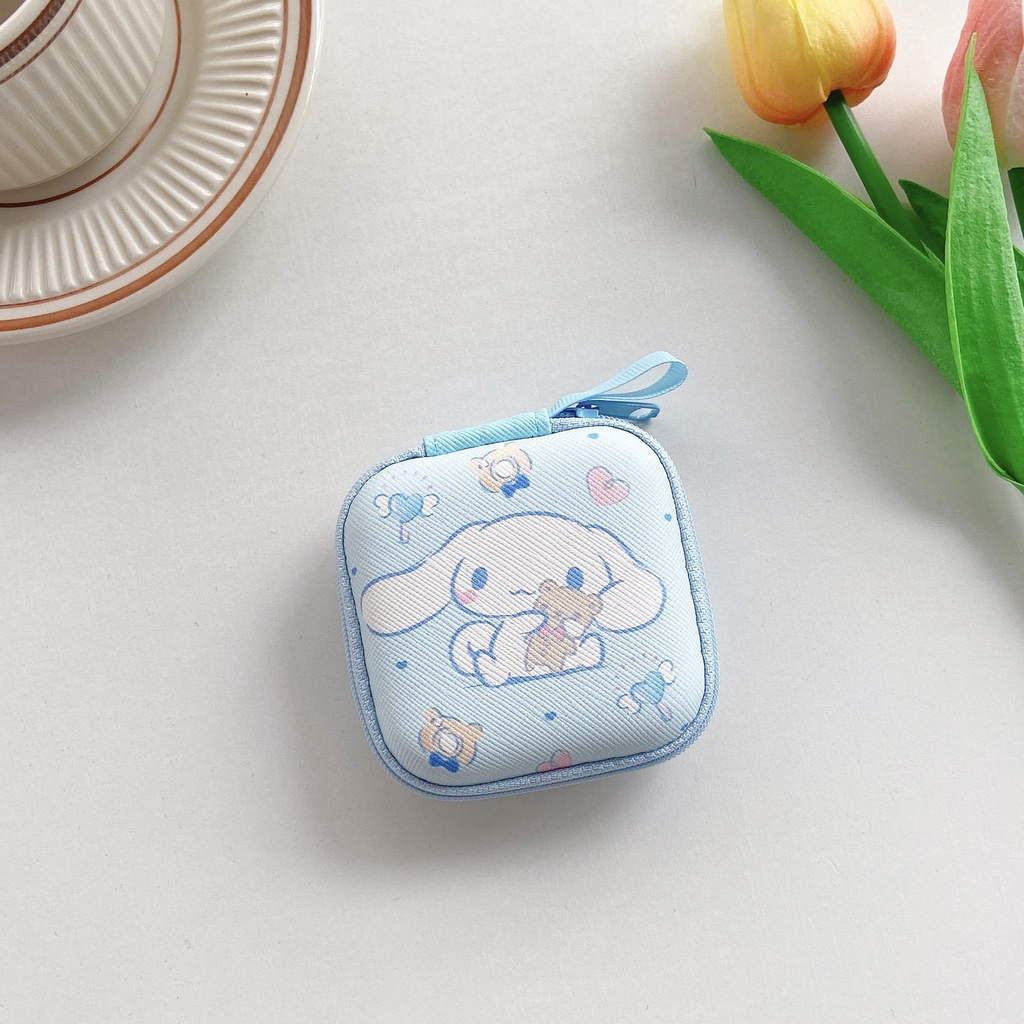 Túi Đựng Mini Hình Vuông Chất Liệu EVA Cứng Họa Tiết Hoạt Hình