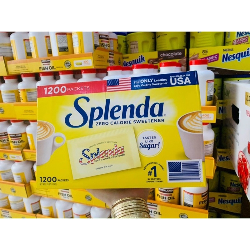 Đường ăn kiêng keto tiểu đường Splenda Mỹ DATE 2023 - 10 gói