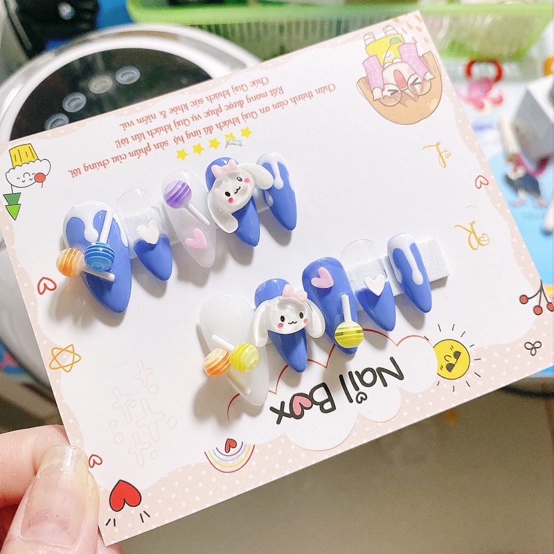 Nail box kẹo thỏ nhiều màu