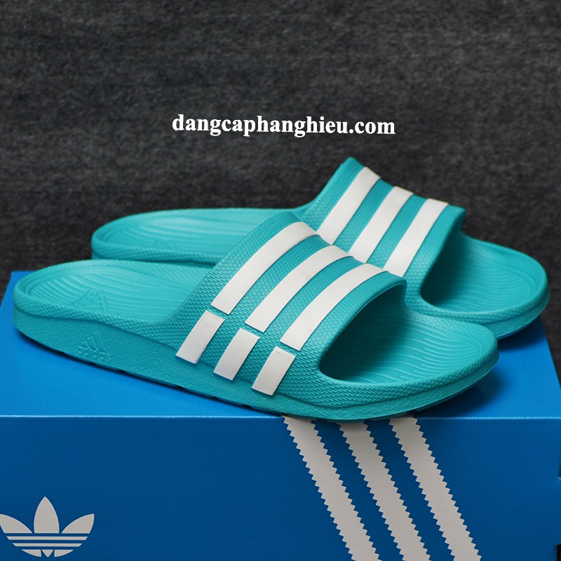 Dép Adidas Duramo chính hãng xanh ngọc trắng