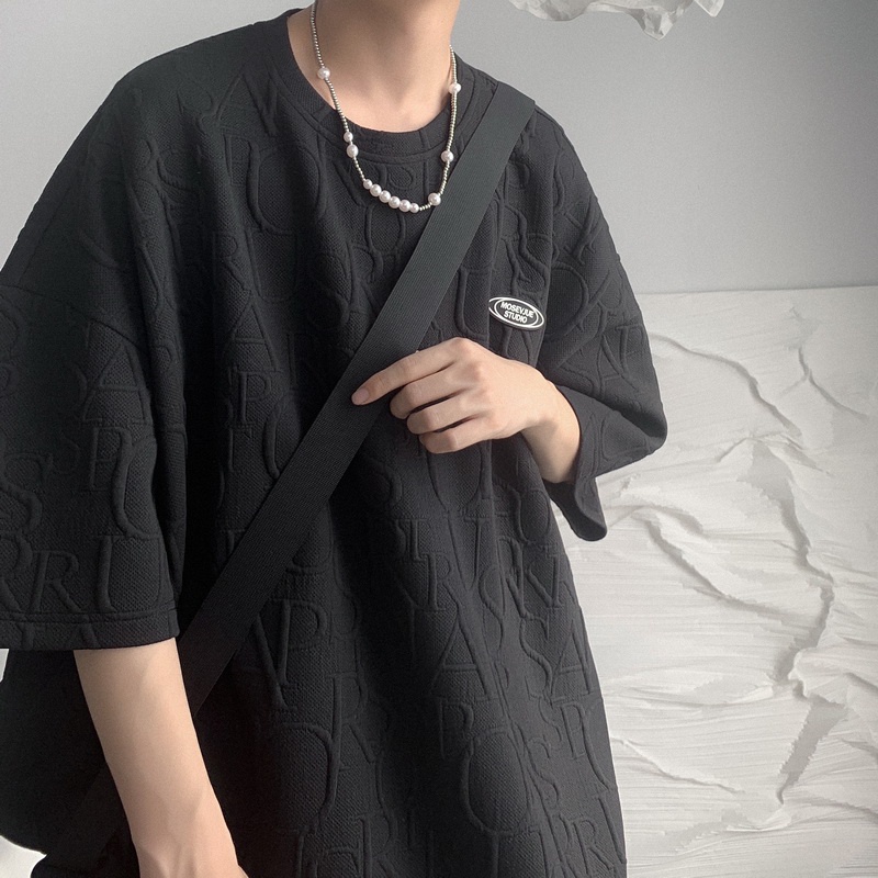 Áo Thun Tay Ngắn Cổ Tròn In Họa Tiết Đơn Giản Thời Trang Mùa Hè Cho Nam