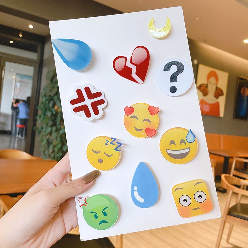 Kẹp tóc mái hình sticker đáng yêu cho nữ K81