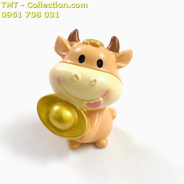 Tượng Nhựa Con Trâu Cute. kích thước 4x5.5cm - SP005050