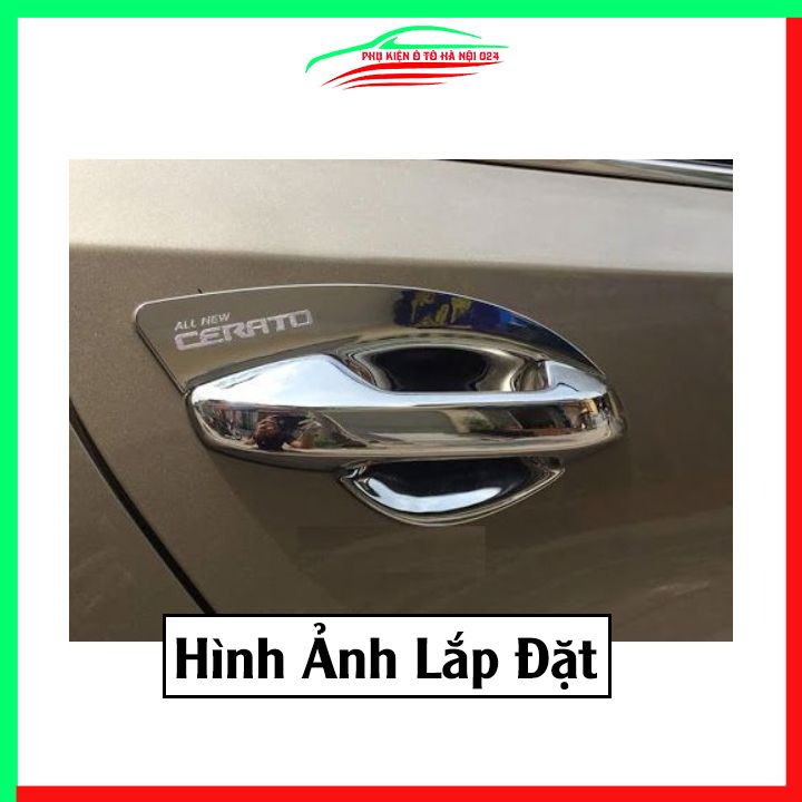 Ốp tay hõm mạ crom Cerato 2016-2018 sáng bóng chống trầy bảo vệ cửa xe ô tô