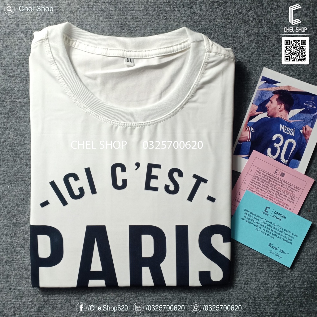 Áo thun MESSI Ici C'est Paris