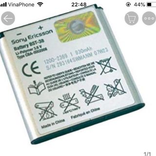 Pin điện thoại cho bảo hành cho mấy Sony bst38