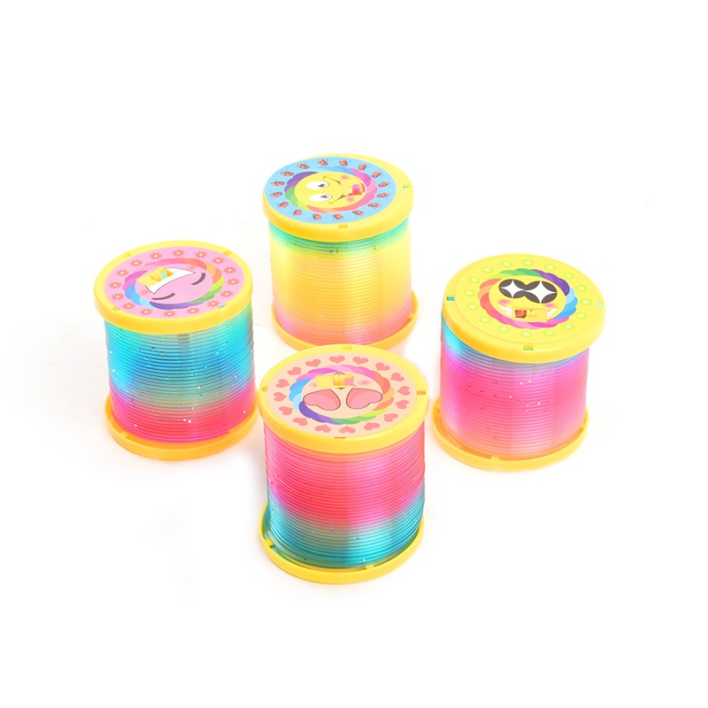 Vòng Lò Xo Co Giãn Nhiều Màu Sắc Phát Sáng Cho Bé