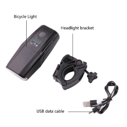 Đèn 2 Pha Xe Đạp 5503 | Sạc USB Siêu Sáng Chống Nước Tuyệt Đối  Độ Sáng 1000 Lumen Gấp 3 Lần đèn thường