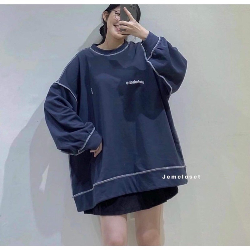 Áo sweater tay bồng UHOH dài tay thu đông dành cho nữ Nhungkudo