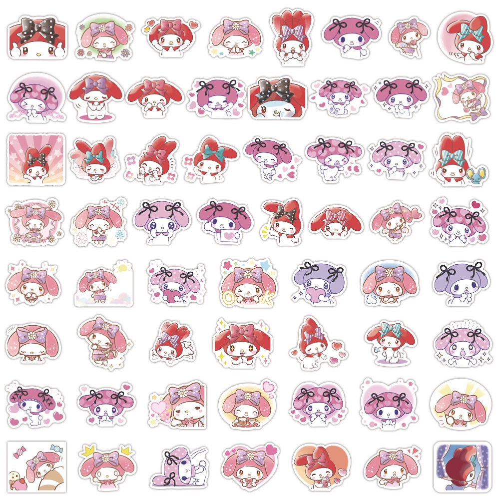 Sanrio Miếng Dán Trang Trí Hình hello kitty Chó Snoopy Pudding Chó Mèo Kulomi Yugui