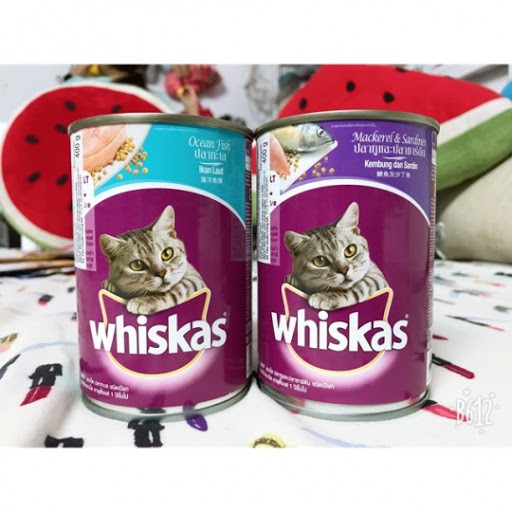 Pate lon cho mèo Whiskas - 400g Vị Cá Biển