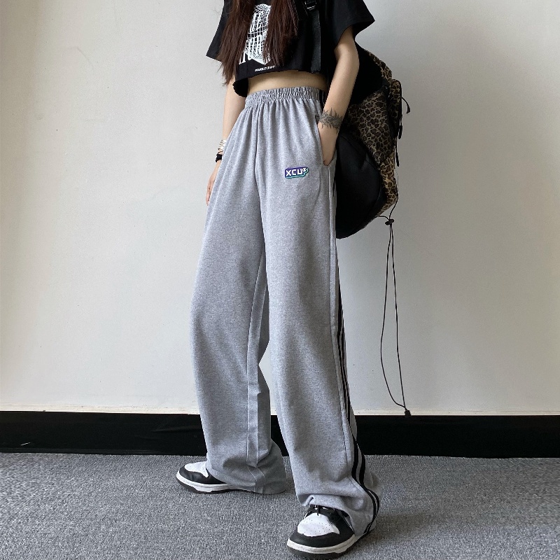 NRVP Quần Nữ Ống Rộng Lưng Cao Phong Cách Hàn Quốc Mới