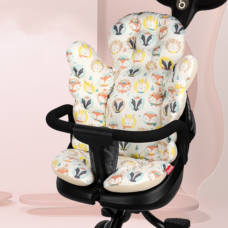 Đệm lót xe đẩy em bé bằng cotton mềm mại thoáng khí