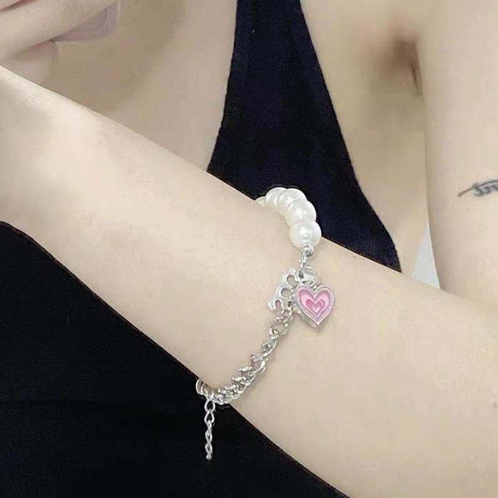 Vòng cổ Hợp Kim Y2K Đính Hạt Đơn Giản Phong Cách Hàn Quốc Cho Nữ