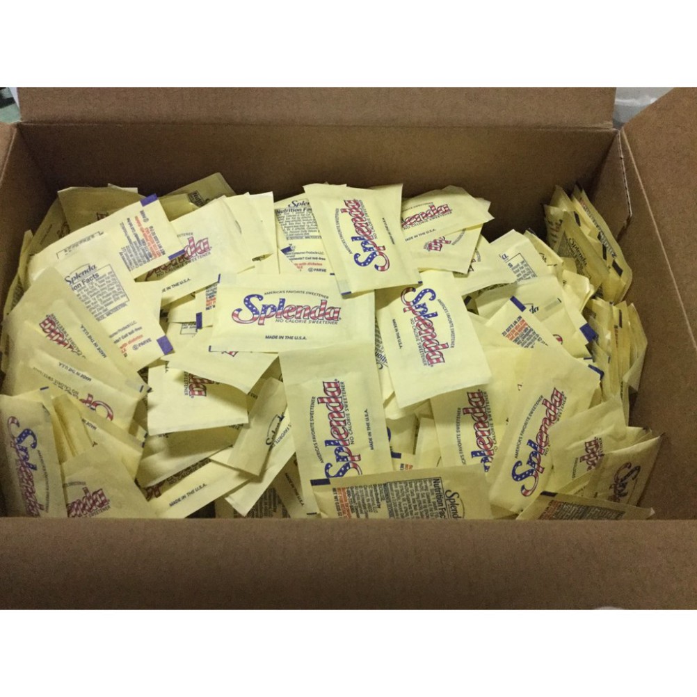 Đường ăn kiêng Splenda thùng 1200 gói của Mỹ cho người ăn kiêng, tiểu đường, DAS nk03