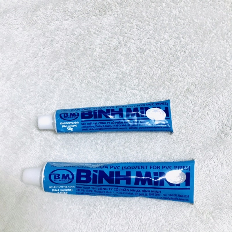 Keo Bình Minh Dán Ống Nhựa PVC 25g,50g, 100g Hàng chính hãng