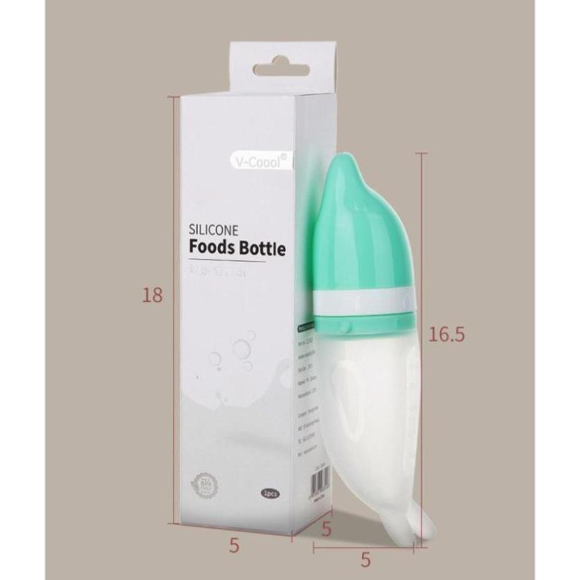 Bình Thìa VCOOL CAO CẤP 3 MÓN cho bé ăn dặm