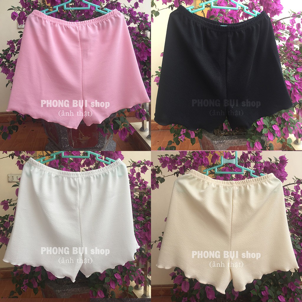 Quần Đùi Nữ Chất Thun Vải Xốp Êm Mềm Freesize Từ 40kg-60kg Thoáng Mát Thời Trang Cho Mùa Hè