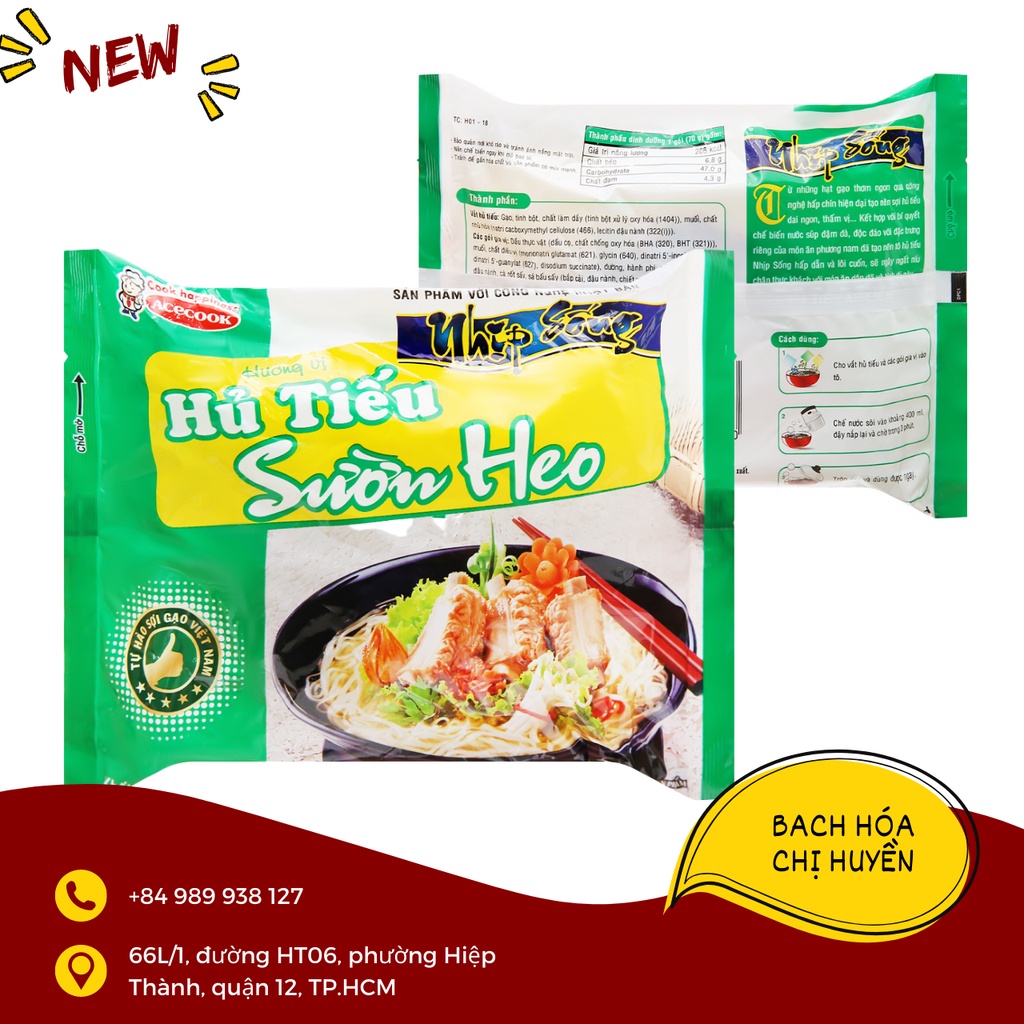 Thùng Hủ Tiếu  Nhịp Sống Hương Vị Sườn Heo